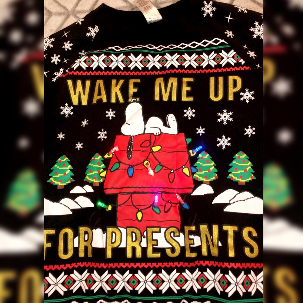 Cute Snoopy sweater with Lights!!